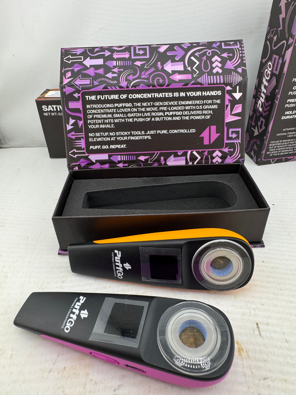 Puffgo Portable dab Rigs Loaded With .5Gram Hash Rosin